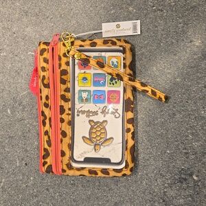 NWT Simply Southern Leopard Print Phone Wristlet
